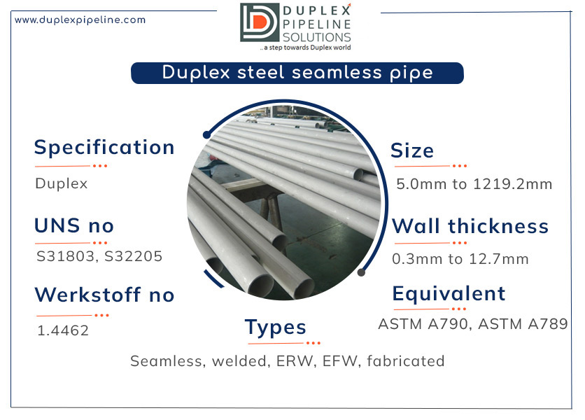 duplex steel seamless pipe