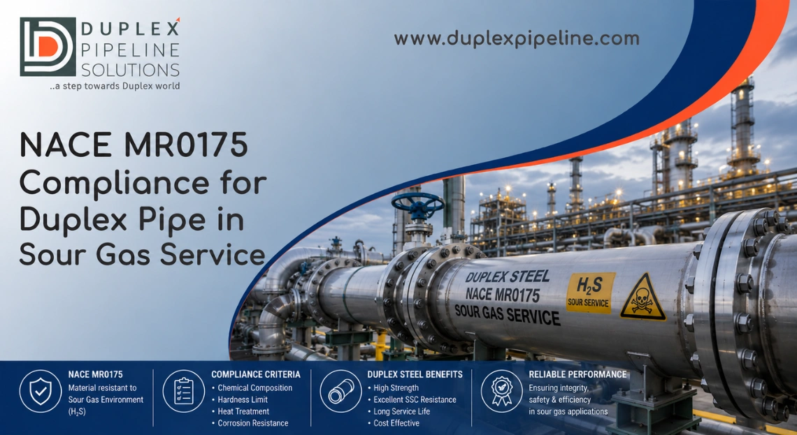 NACE MR0175 Compliance for Duplex Pipe in Sour Gas Service